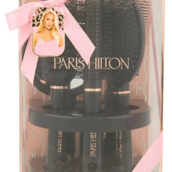 Paris Hilton 5-Piece Brush & Mirror Set with Stand - Picture 3 of 4